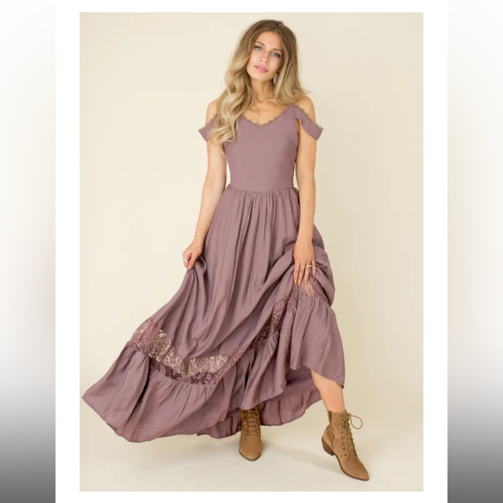 Joyfolie Dress- Coral Dress in Orchid
